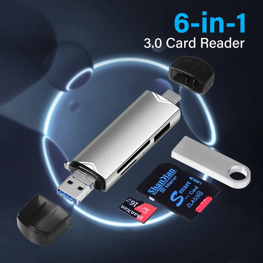 1Key 6 in 1 (SD) Card Reader