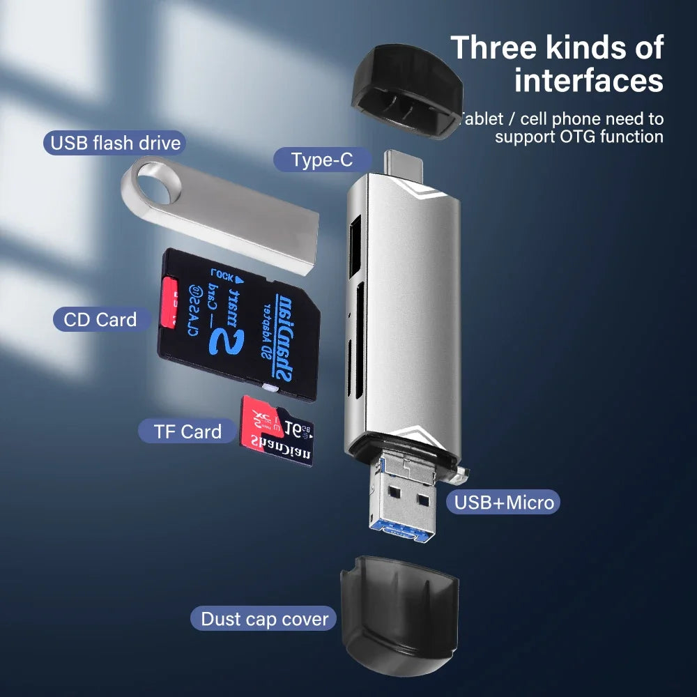 1Key 6 in 1 (SD) Card Reader